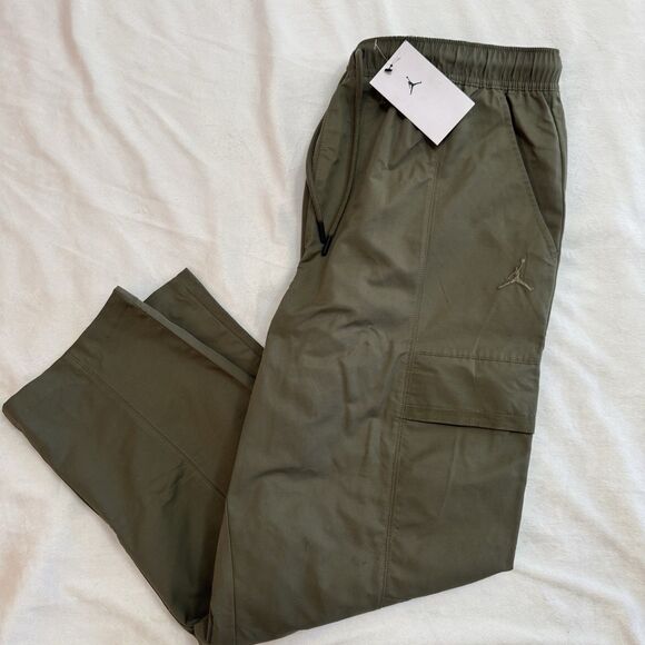 Jordan Essentials Woven Cargo Undefeated Olive Pants - Picture 1 of 6